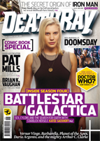 DEATH RAY magazine side cover Issue 13  2008