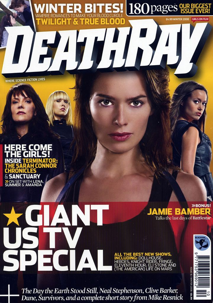DEATH RAY magazine side cover Issue 16  2008