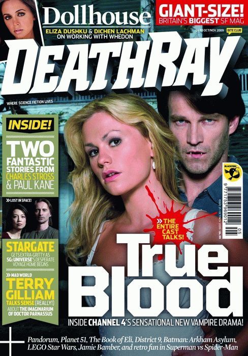 DEATH RAY magazine side cover Issue 21 October/November 2009