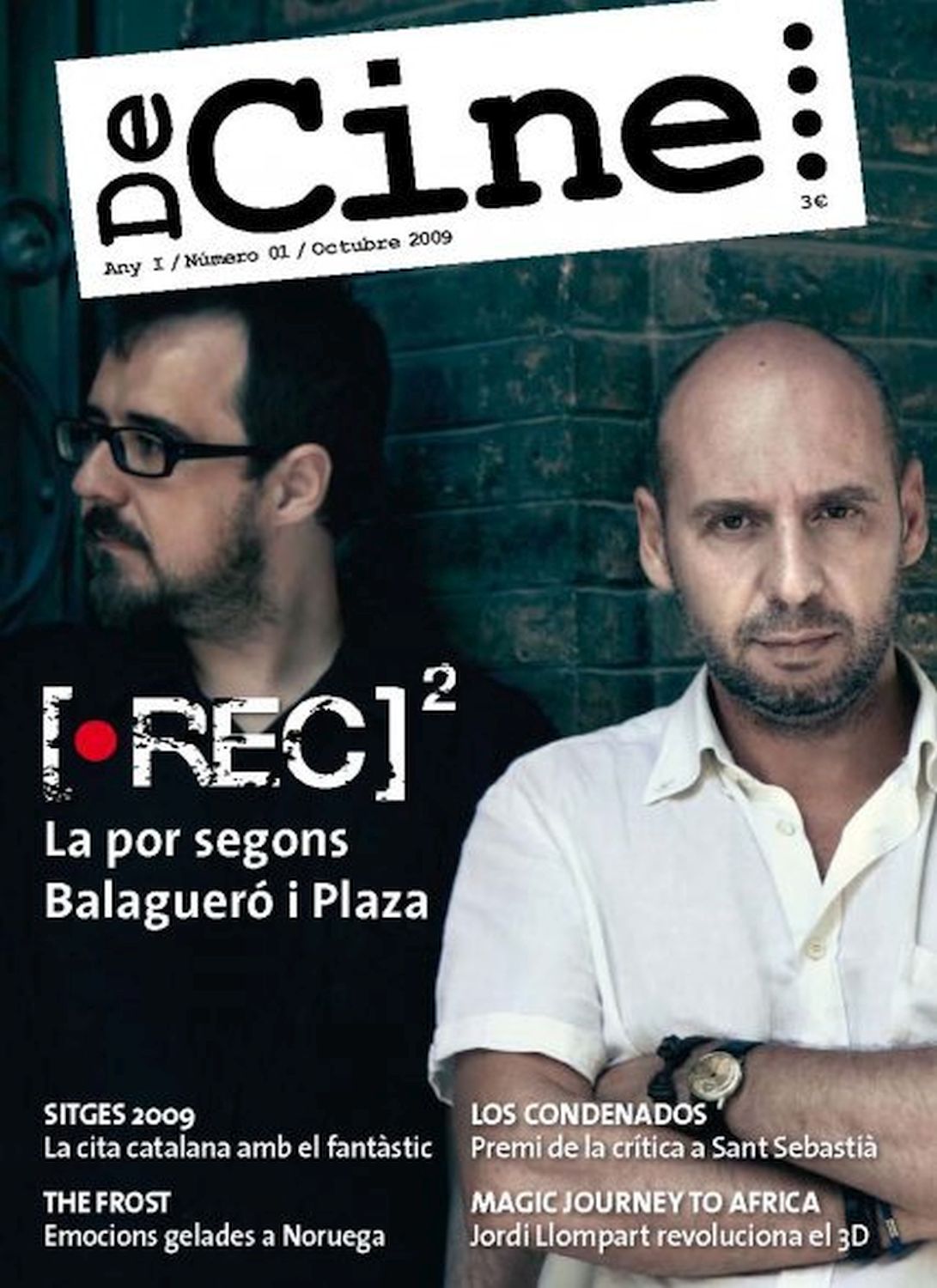 DECINE magazine side cover Issue 1 October 2009