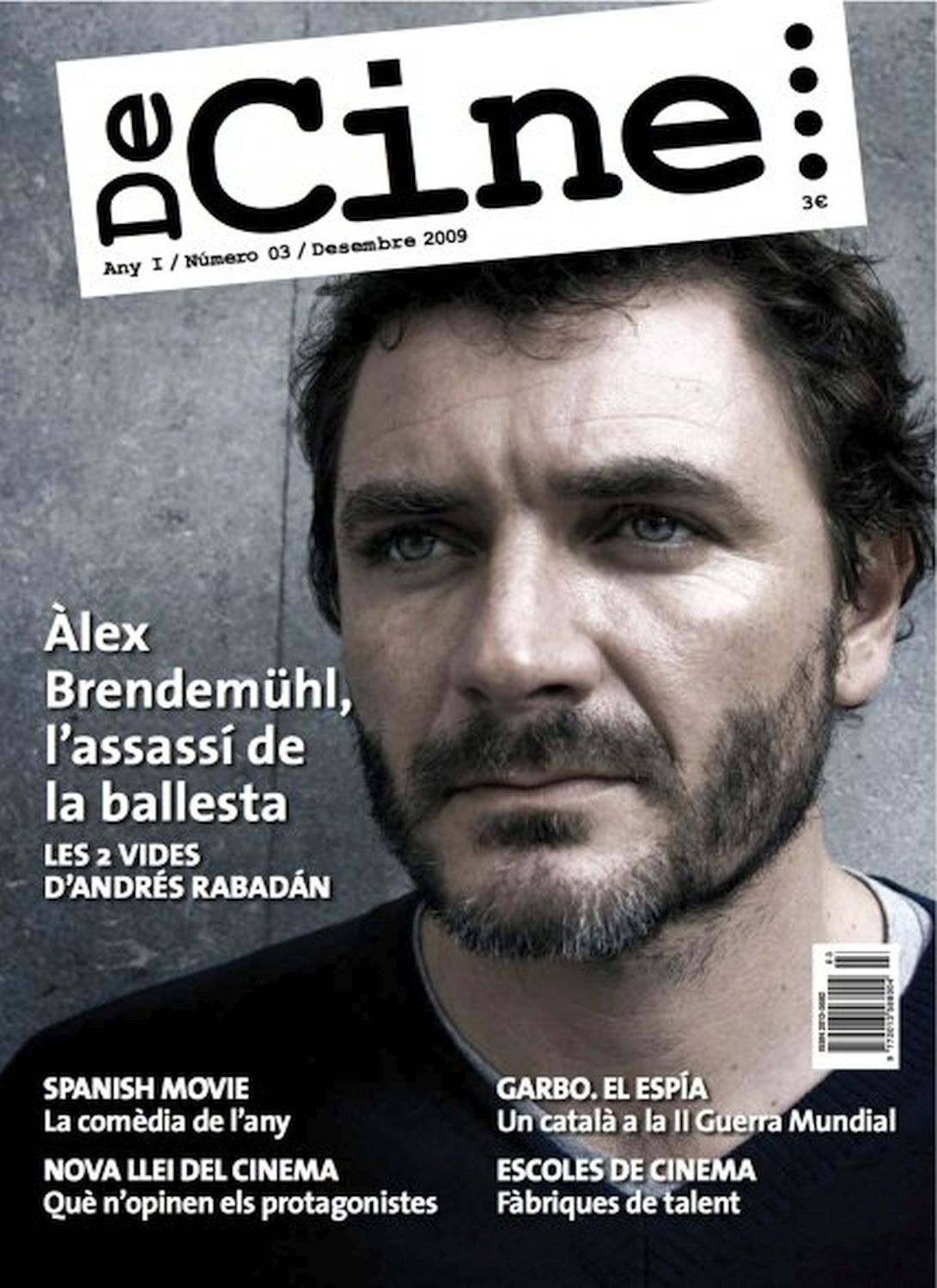 DECINE magazine side cover Issue 3 December 2009