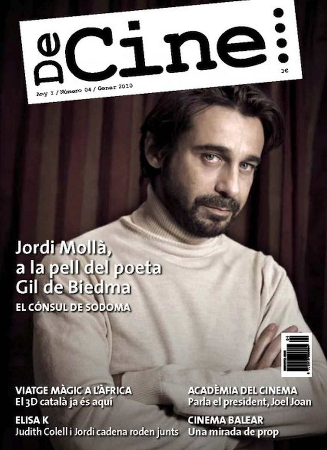 DECINE magazine side cover Issue 4 January 2010
