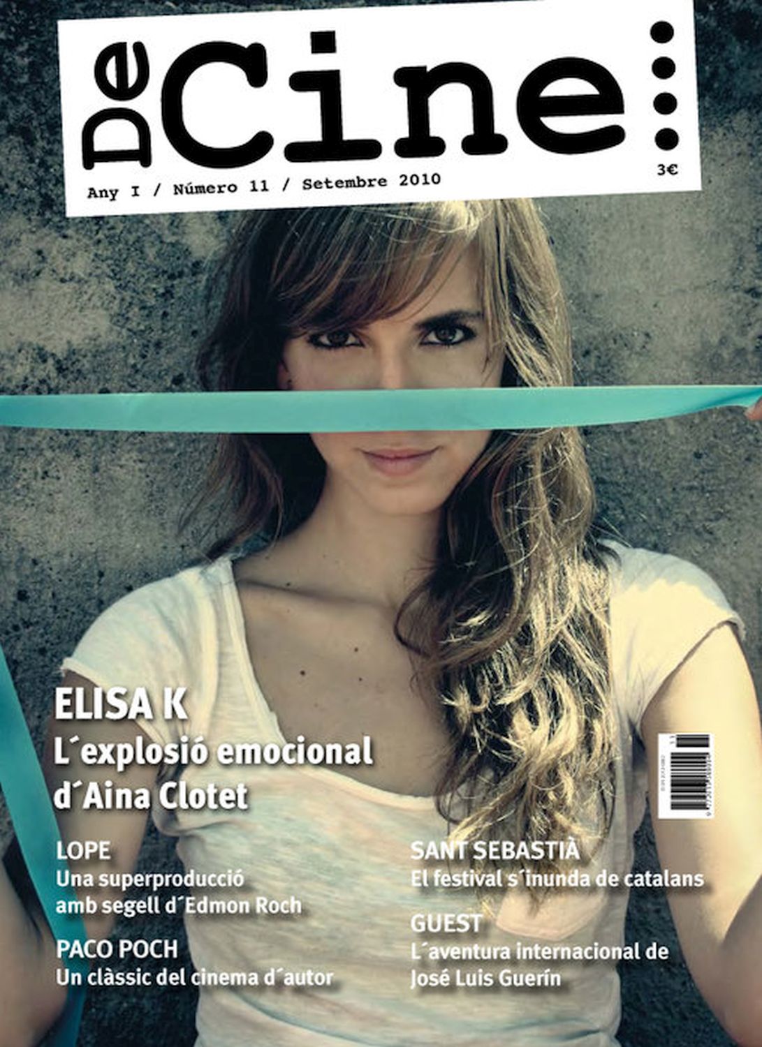 DECINE magazine side cover Issue 11 September 2010