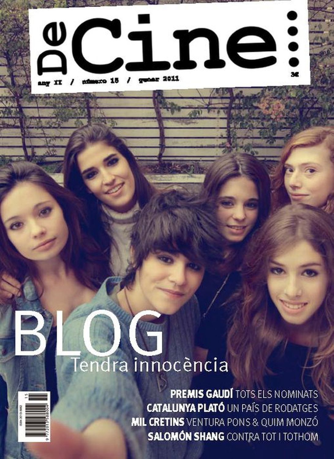 DECINE magazine side cover Issue 15 January 2011