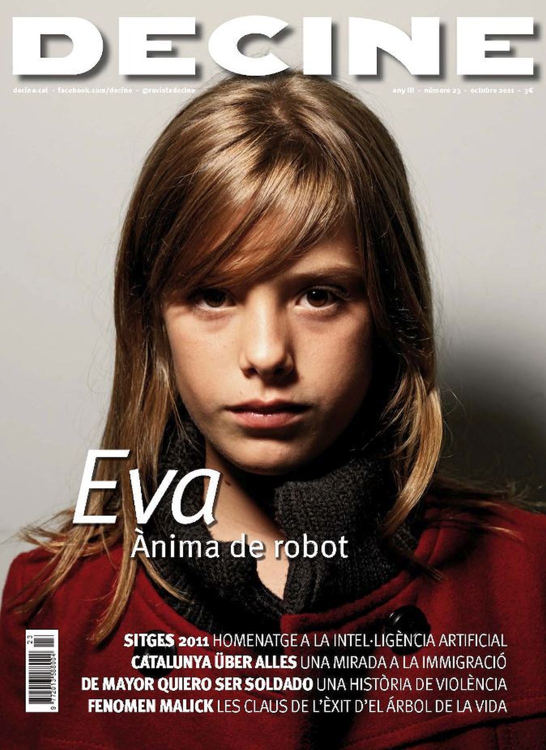 DECINE magazine side cover Issue 23 October 2011