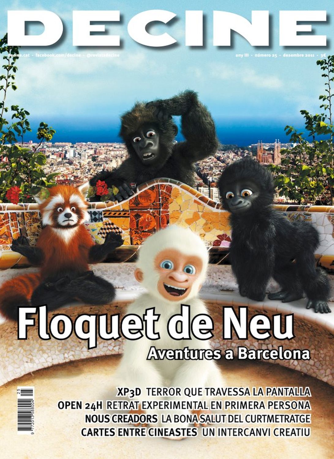 DECINE magazine side cover Issue 25 December 2011