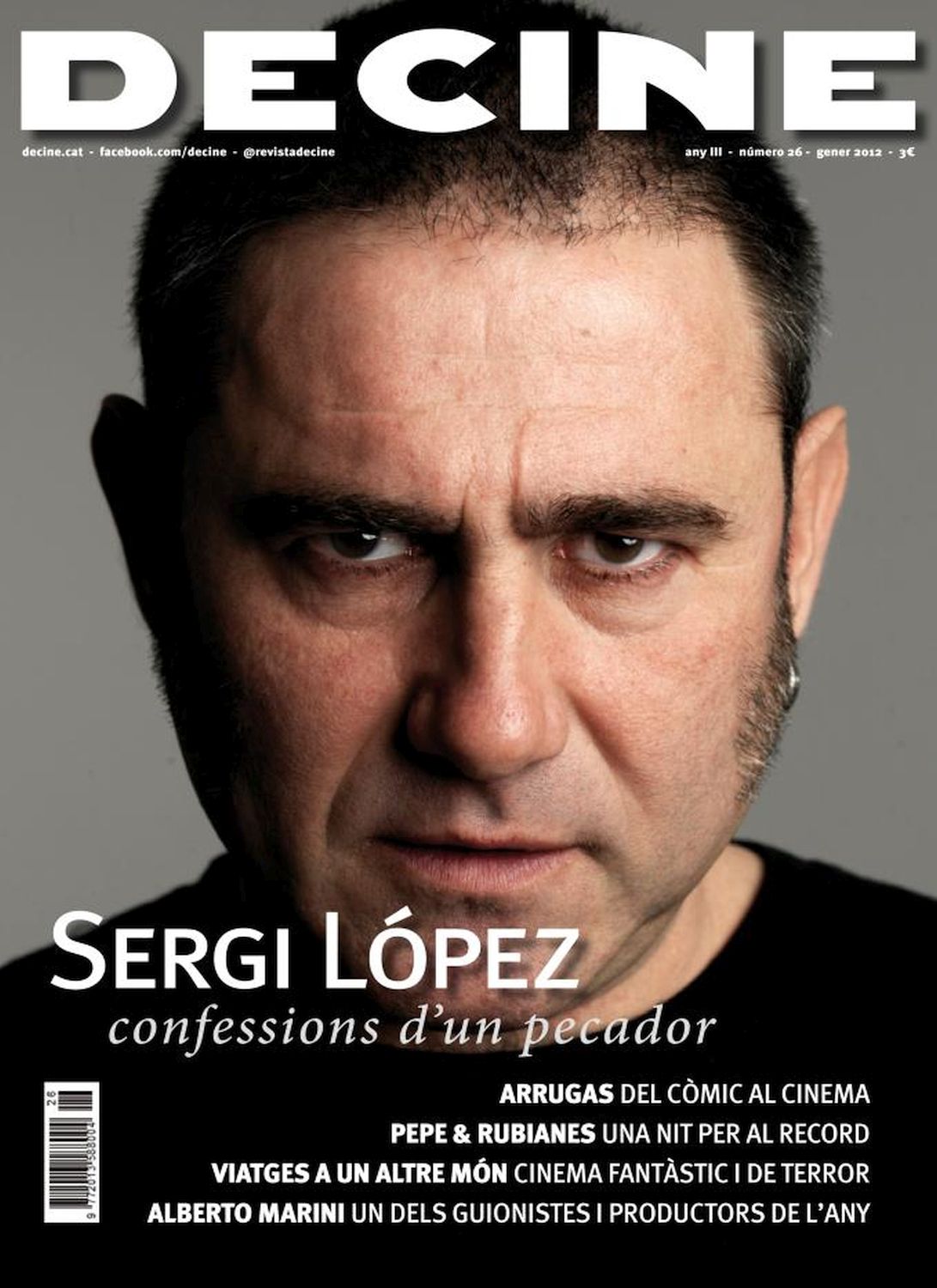 DECINE magazine side cover Issue 26 January 2012