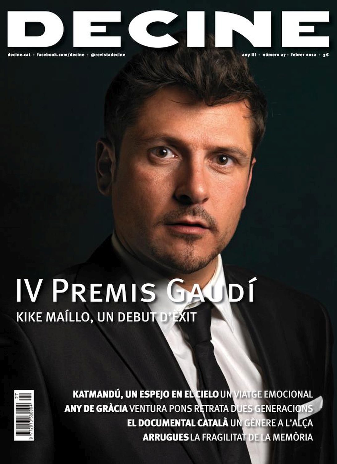 DECINE magazine side cover Issue 27 February/March 2012