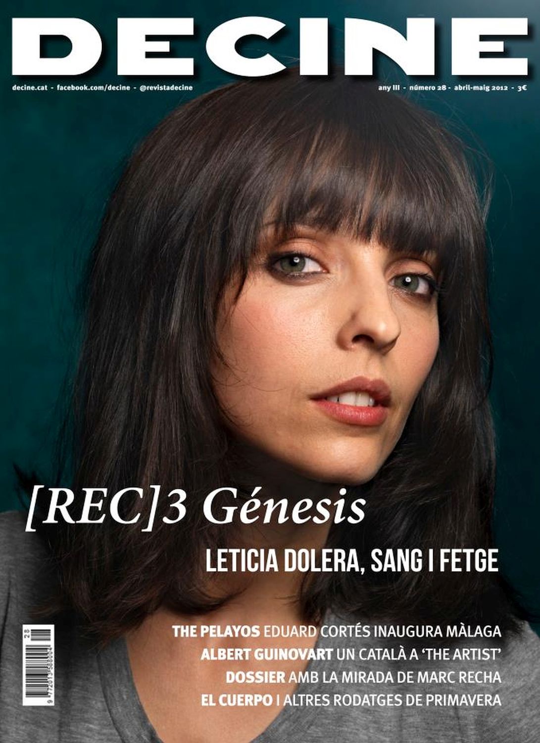 DECINE magazine side cover Issue 28 April/May 2012