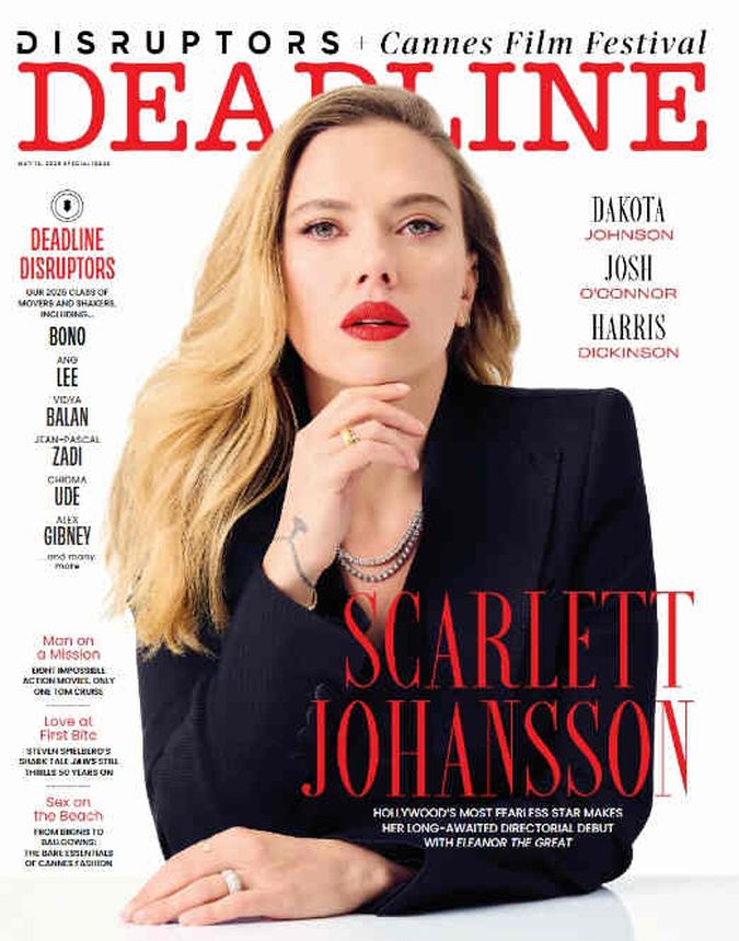 DEADLINE HOLLYWOOD magazine side cover 13 May 2025