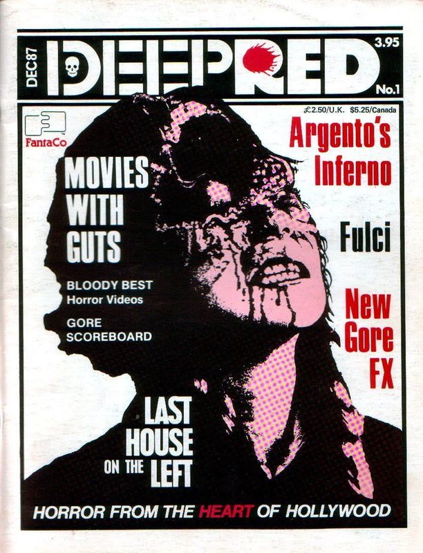 DEEP RED magazine side cover Issue 1 December 1987