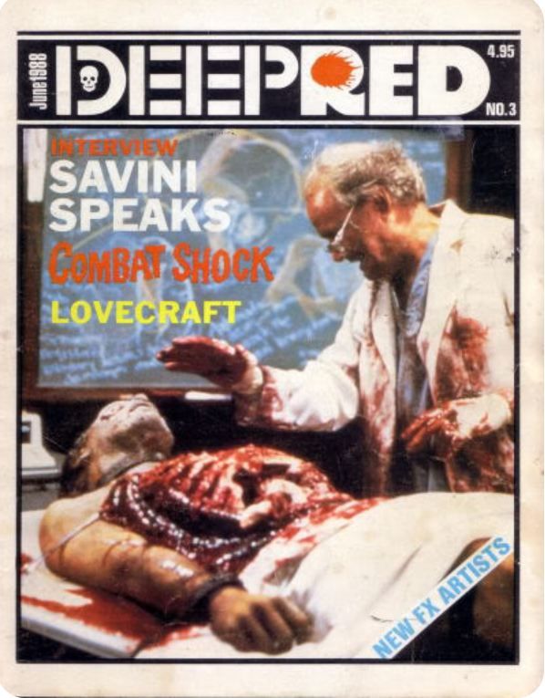 DEEP RED magazine side cover Issue 3 June 1988