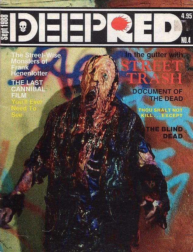 DEEP RED magazine side cover Issue 4 September 1988