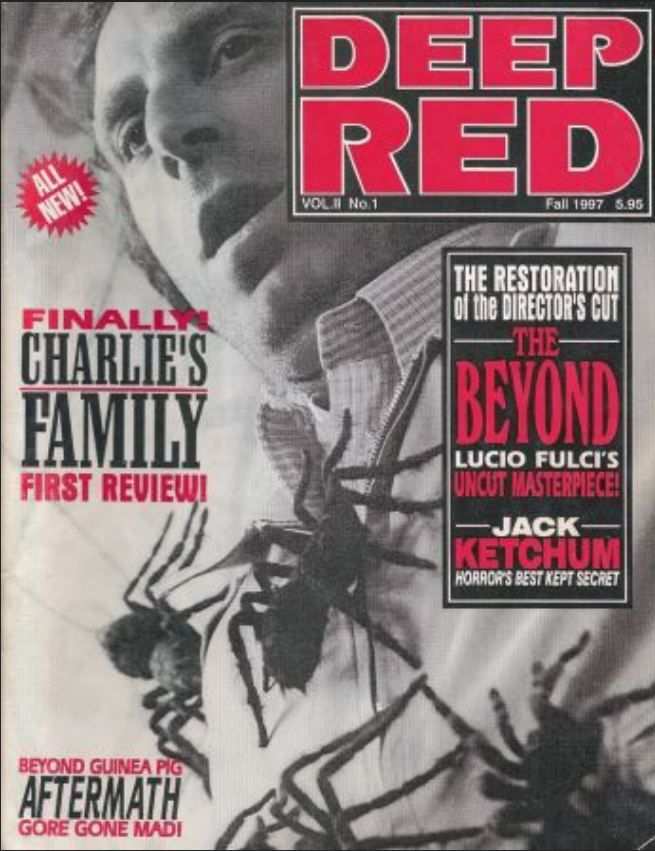 DEEP RED magazine side cover Issue 8  Vol 2 # 1 Fall 1997