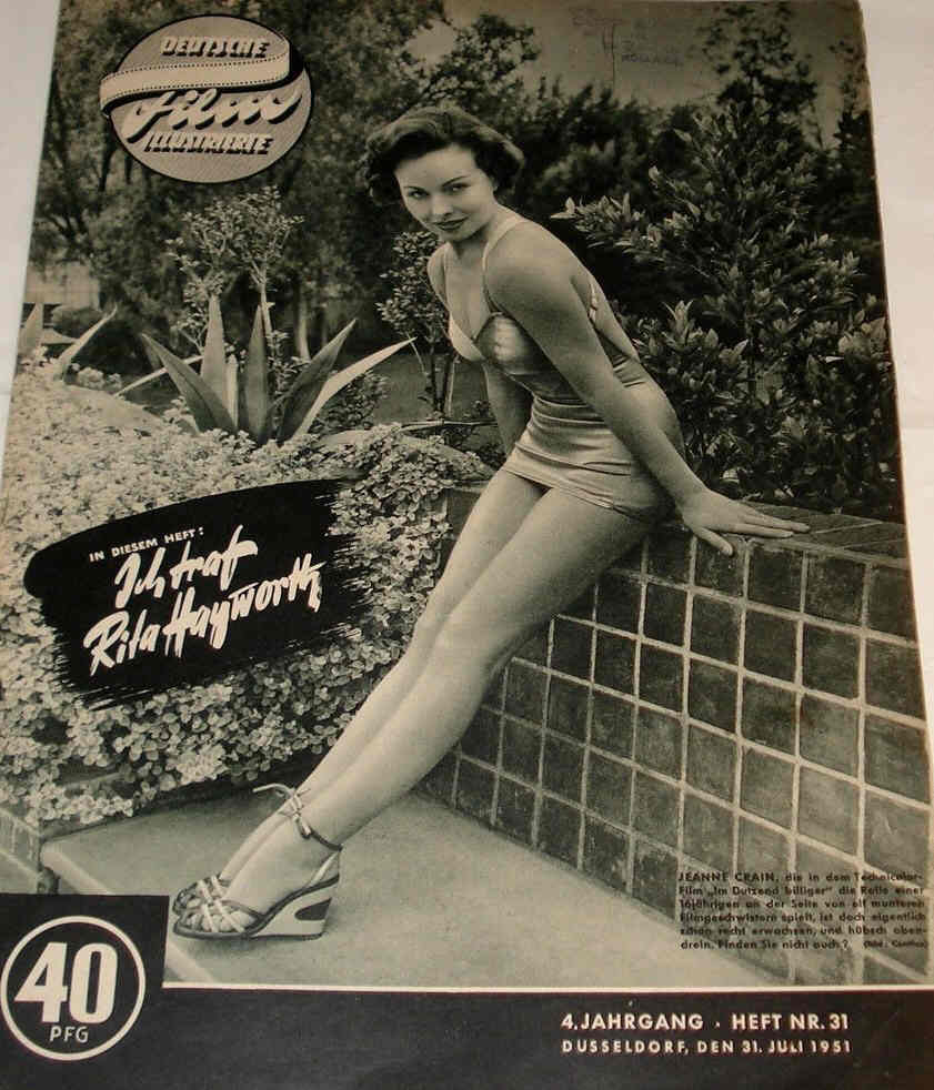 DEUTSCHE FILM ILLUSTRIERTE magazine side cover Issue 31 31 July 1951