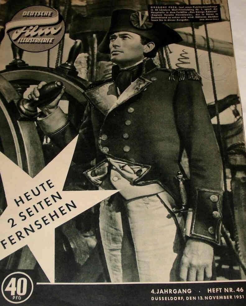 DEUTSCHE FILM ILLUSTRIERTE magazine side cover Issue 46 13 November 1951
