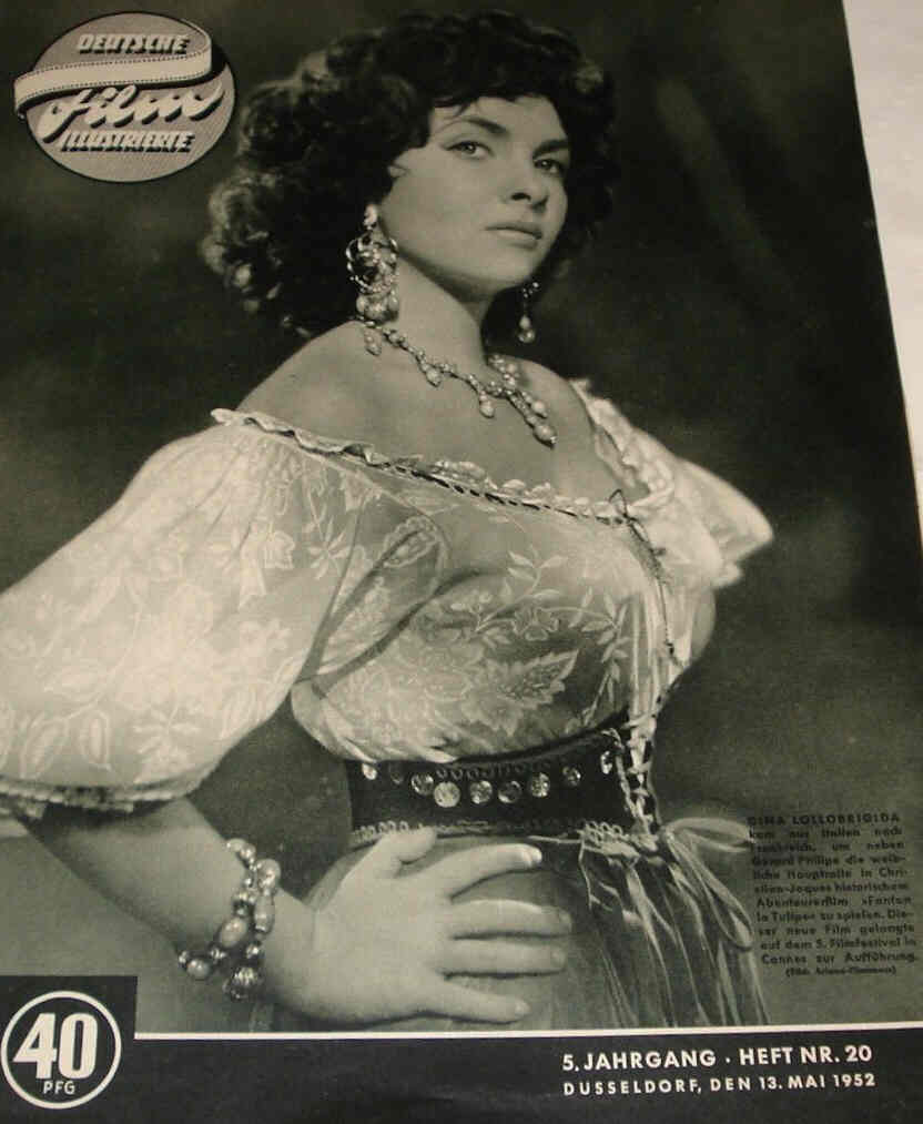 DEUTSCHE FILM ILLUSTRIERTE magazine side cover Issue 20 13 May 1952
