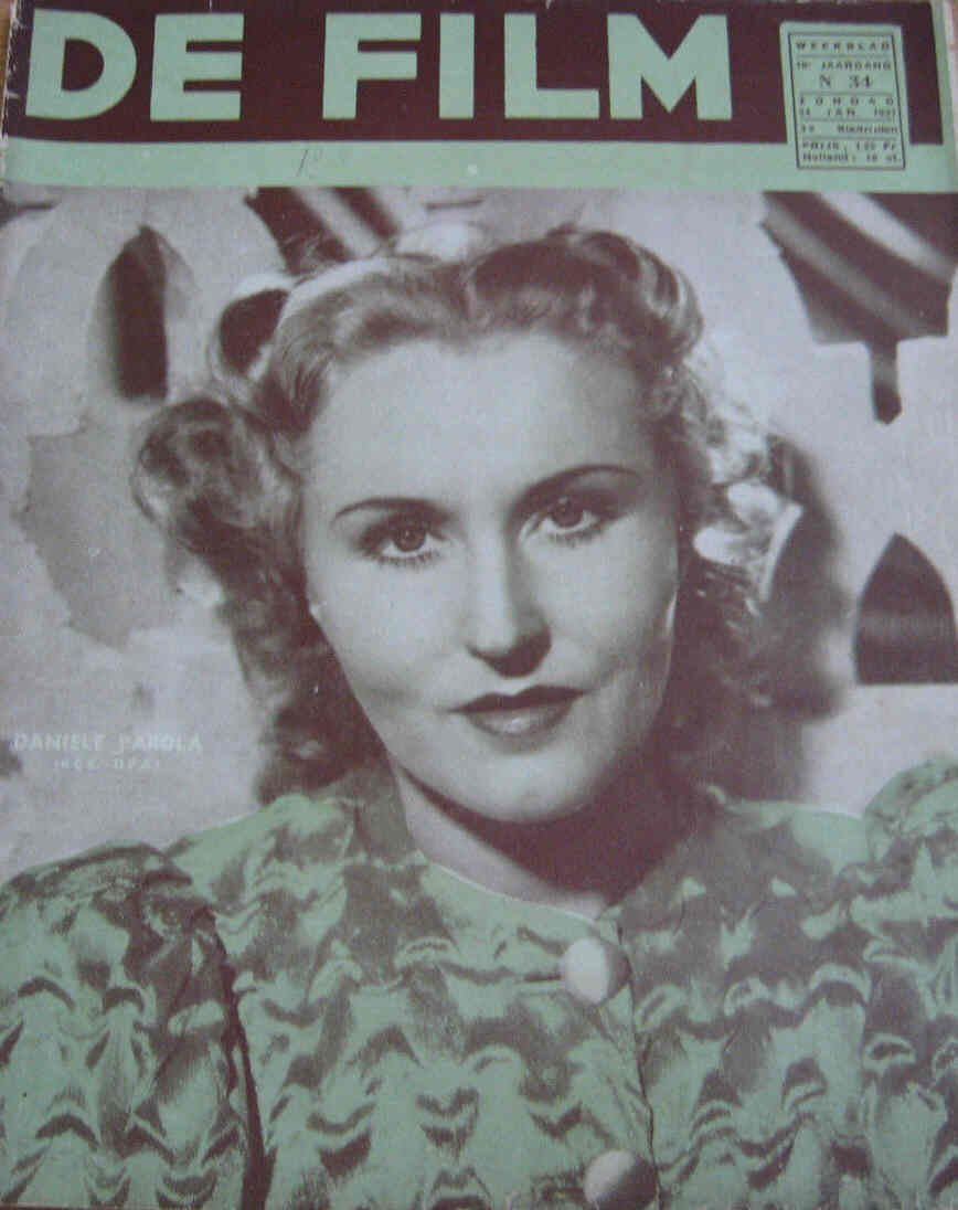 DE FILM magazine side cover 24 January 1937