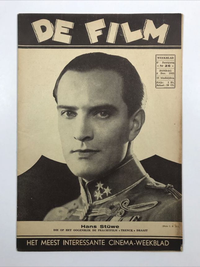 DE FILM magazine side cover Issue 26 4 December 1932