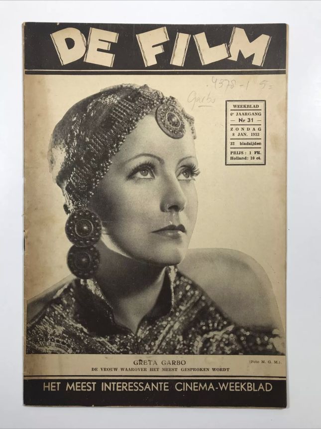 DE FILM magazine side cover Issue 31 8 January 1933