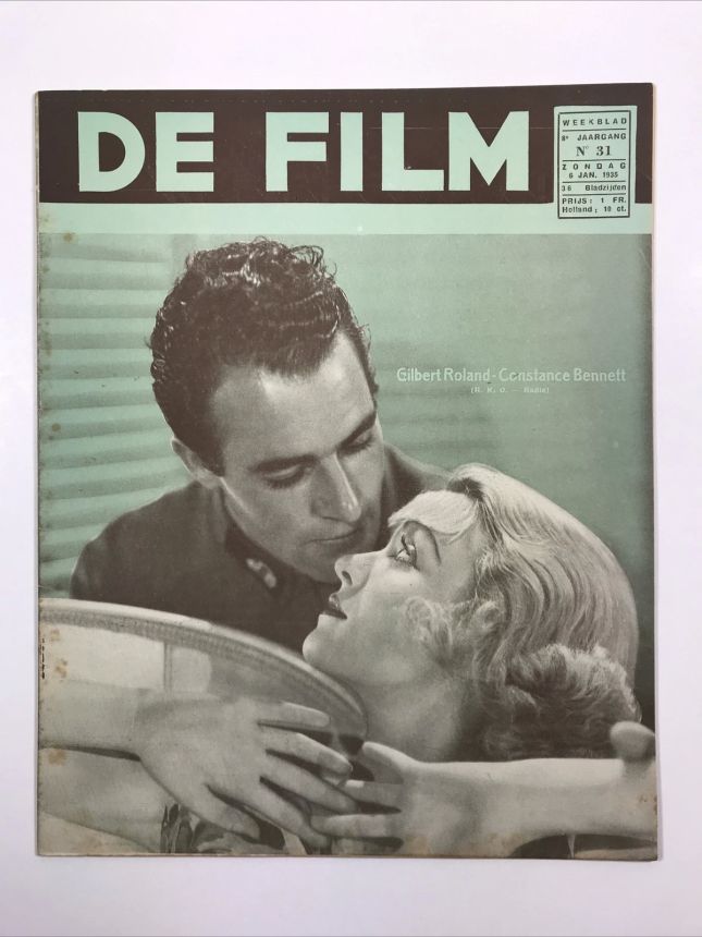 DE FILM magazine side cover Issue 31 6 January 1935
