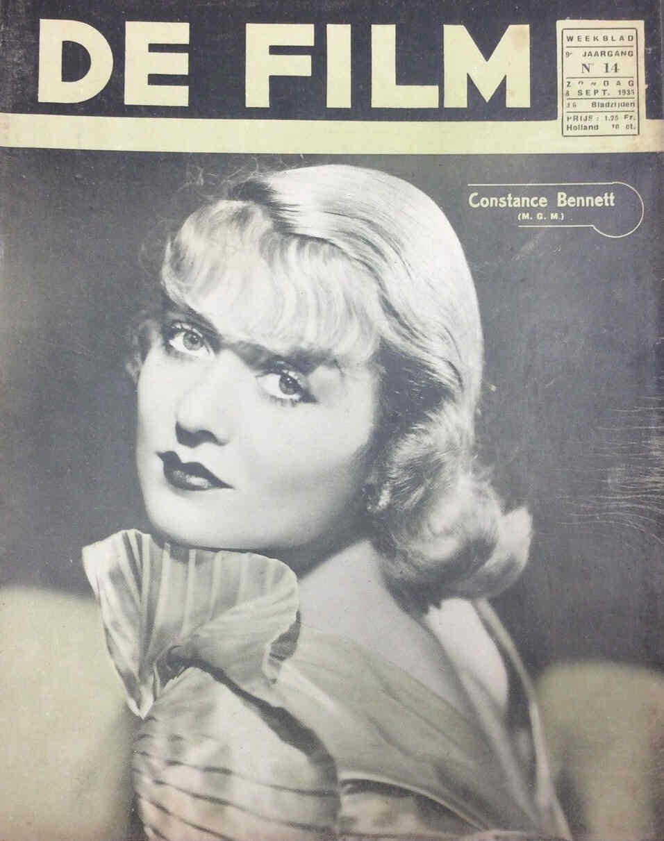 DE FILM magazine side cover 8 September 1935