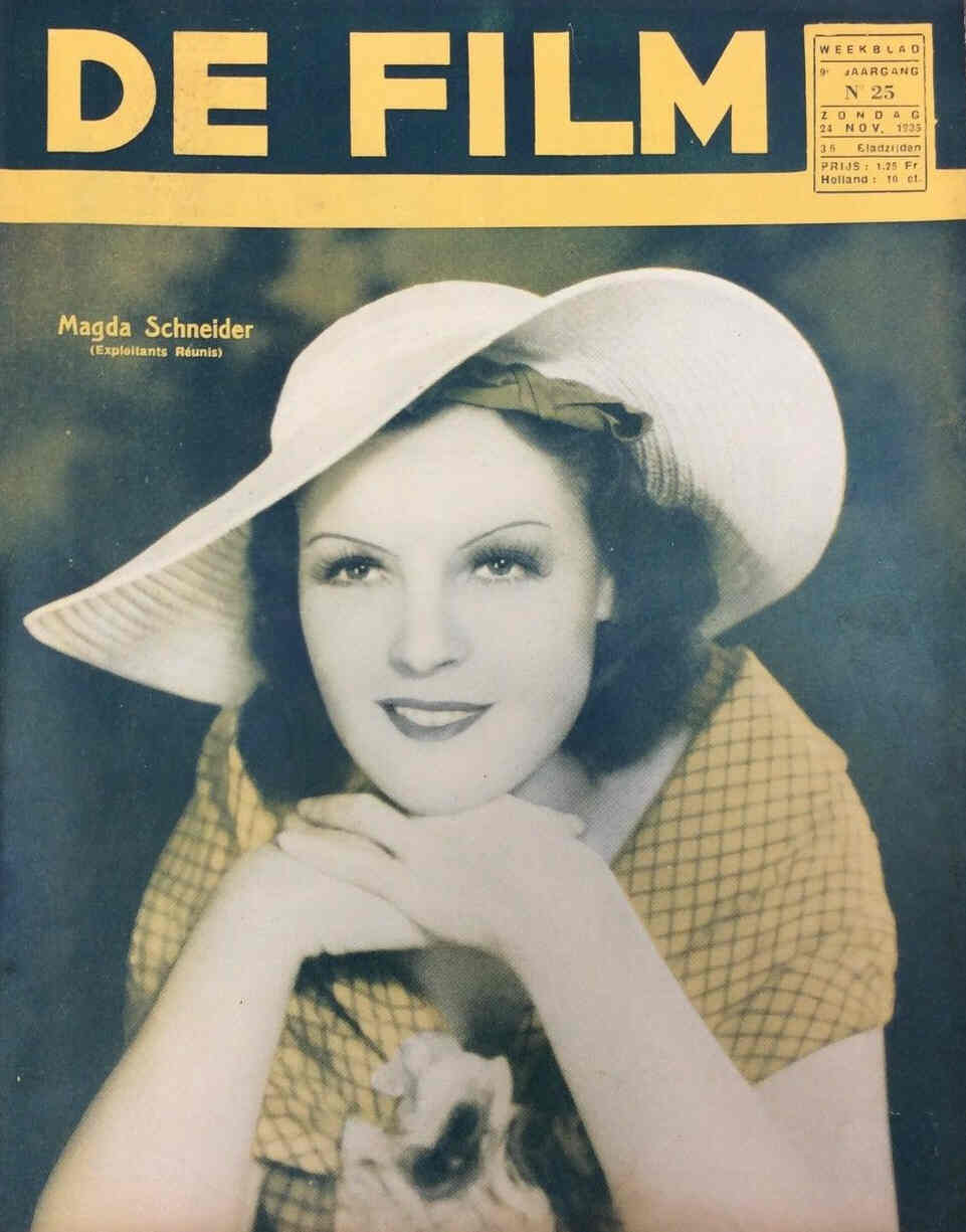 DE FILM magazine side cover 24 November 1935