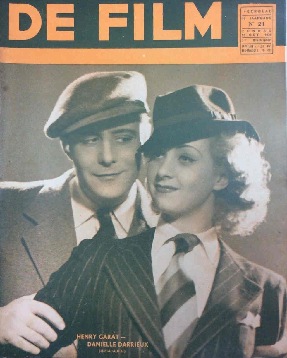 DE FILM magazine side cover 25 October 1936