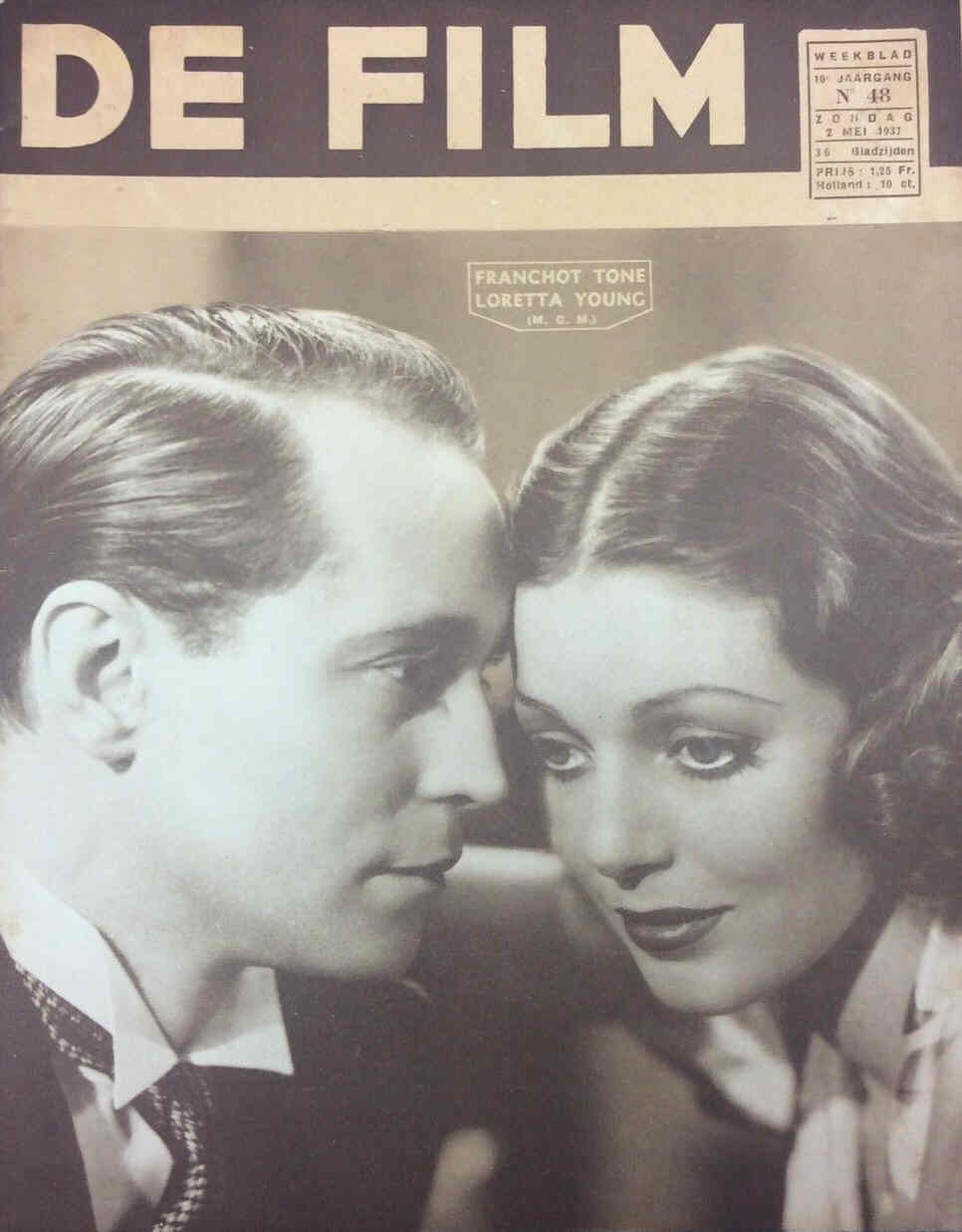 DE FILM magazine side cover 2 May 1937