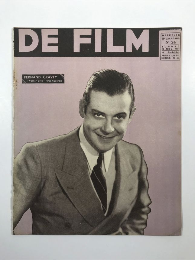 DE FILM magazine side cover Issue 24 14 November 1937