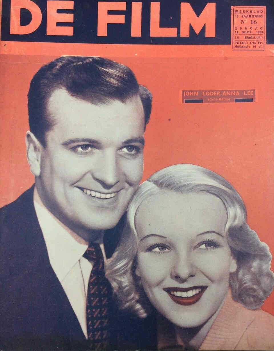 DE FILM magazine side cover 18 September 1938