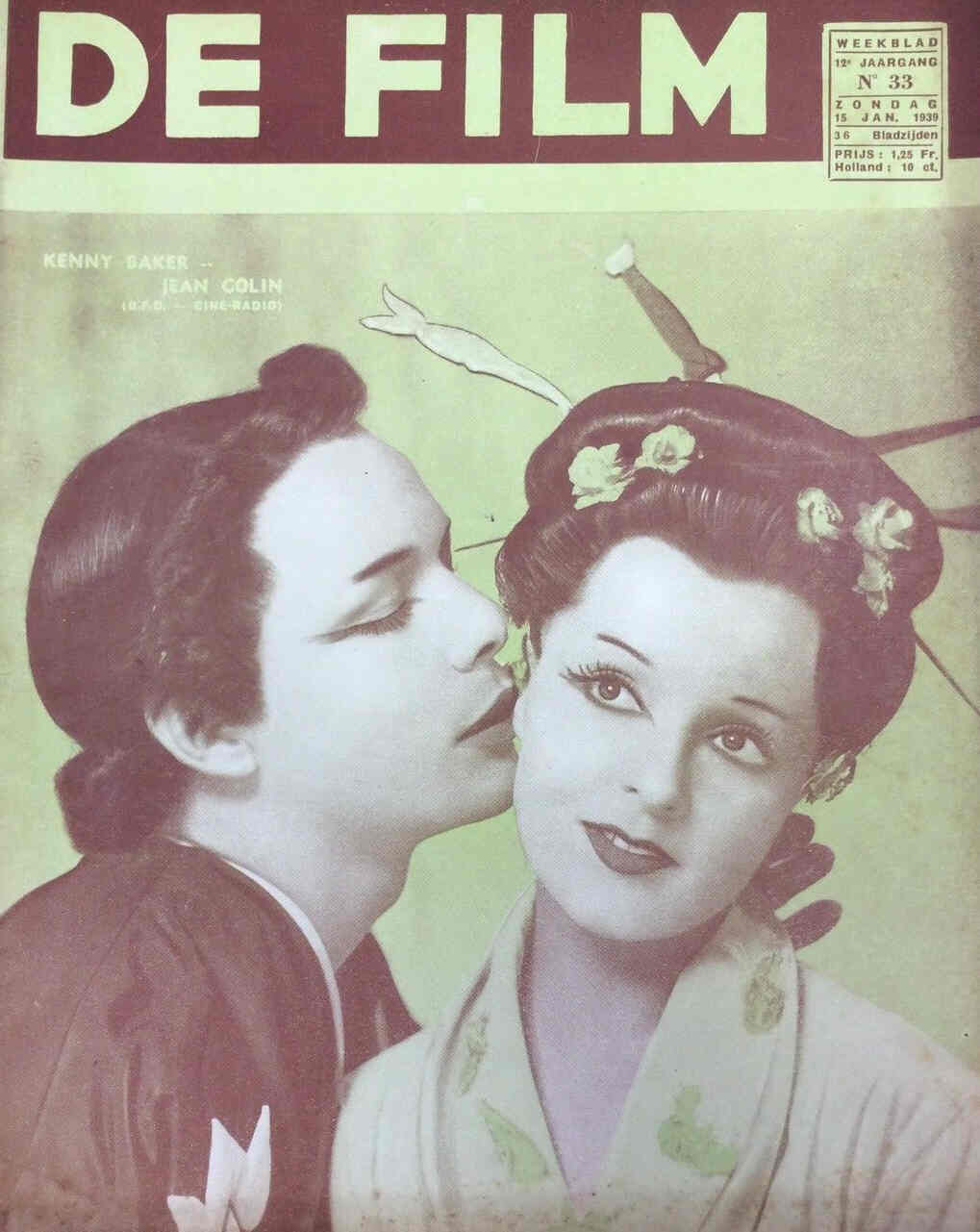 DE FILM magazine side cover 15 January 1939