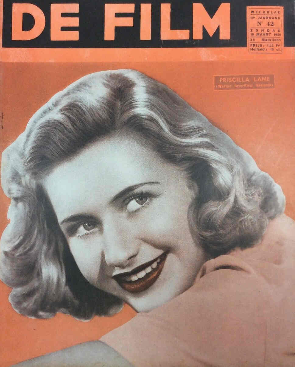 DE FILM magazine side cover 19 March 1939