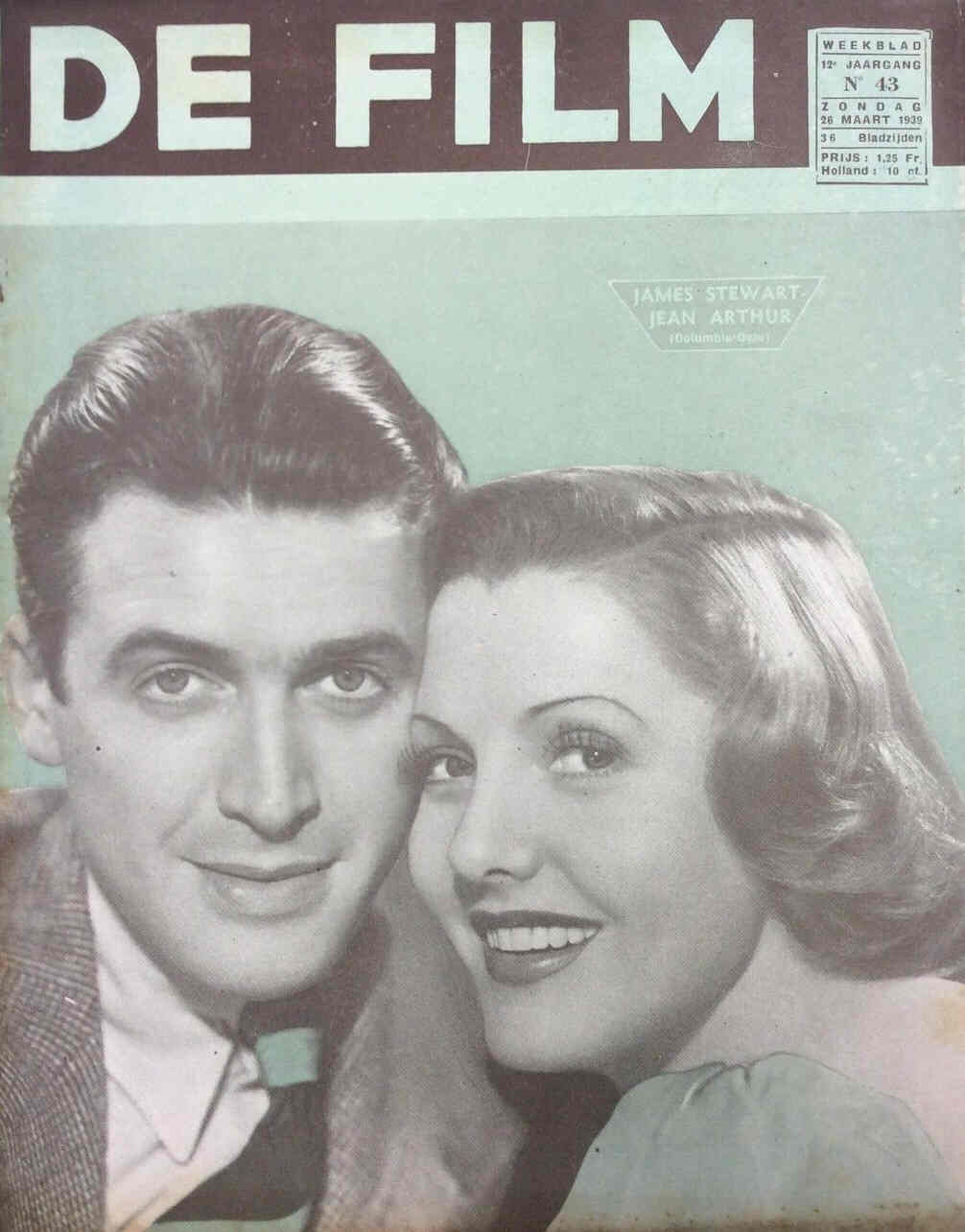 DE FILM magazine side cover 26 March 1939