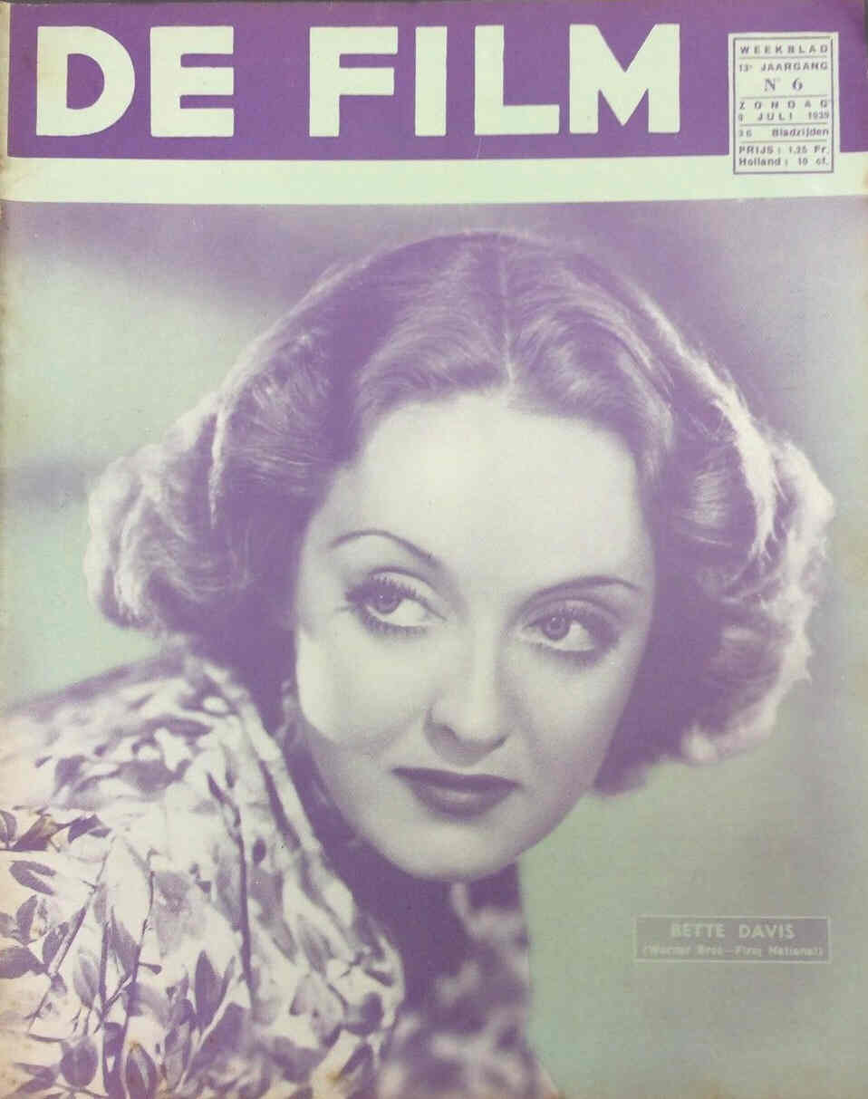 DE FILM magazine side cover 9 July 1939