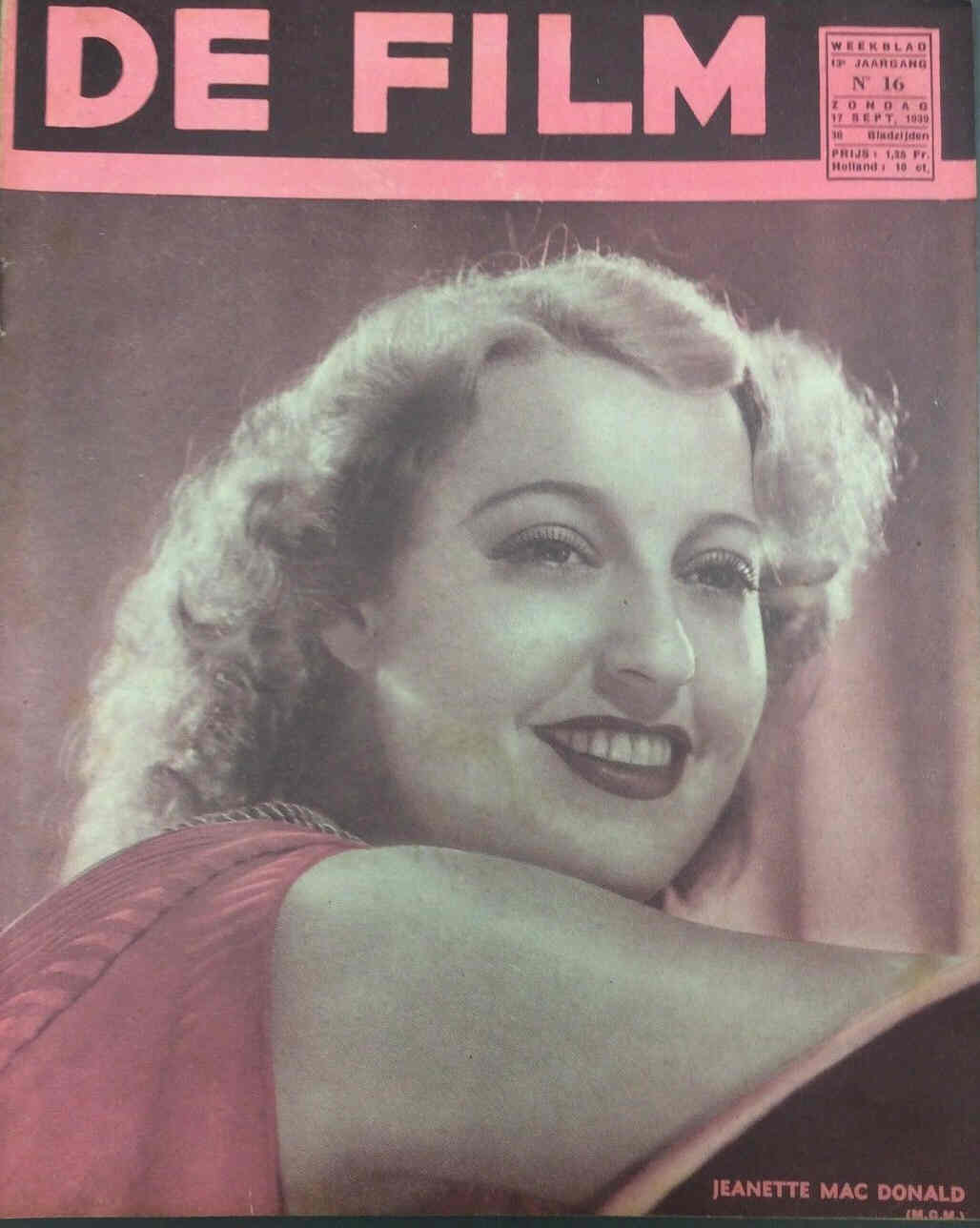 DE FILM magazine side cover 17 September 1939