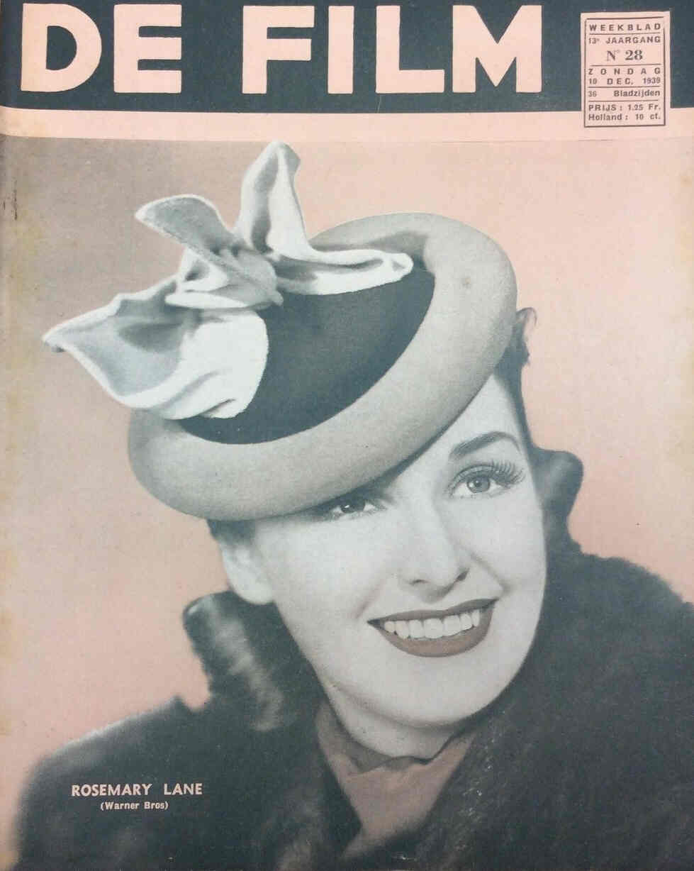 DE FILM magazine side cover 10 December 1939