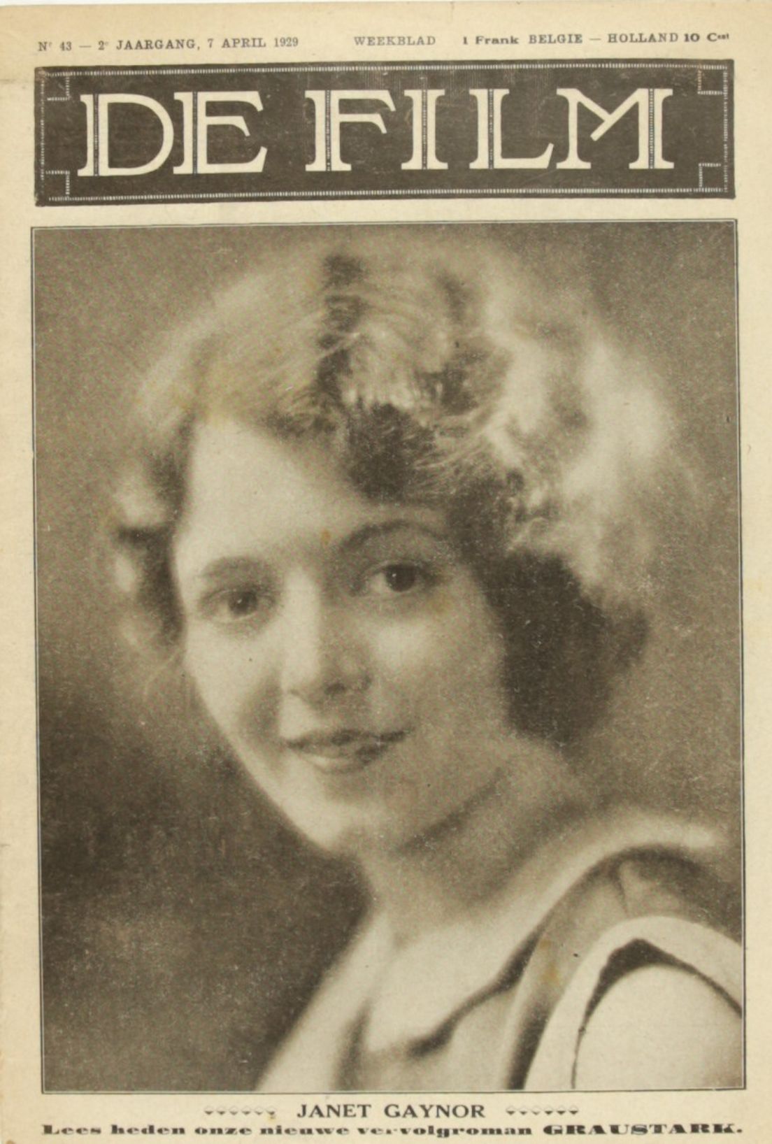 DE FILM magazine side cover Issue 43 7 April 1929