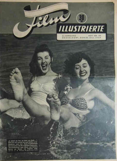 DEUTSCHE FILM ILLUSTRIERTE magazine side cover 20 July 1949