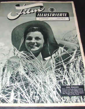 DEUTSCHE FILM ILLUSTRIERTE magazine side cover 2 August 1949