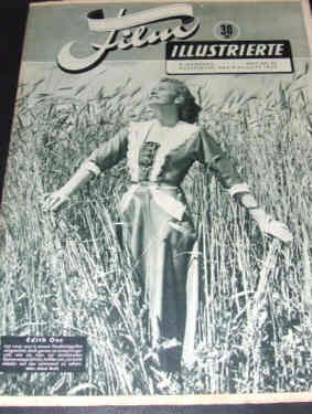 DEUTSCHE FILM ILLUSTRIERTE magazine side cover 9 August 1949