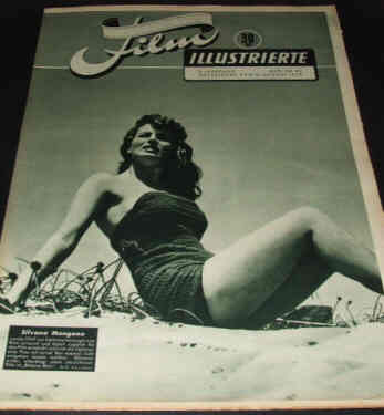 DEUTSCHE FILM ILLUSTRIERTE magazine side cover 16 August 1949