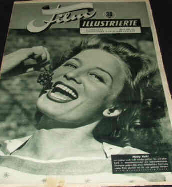 DEUTSCHE FILM ILLUSTRIERTE magazine side cover 23 August 1949