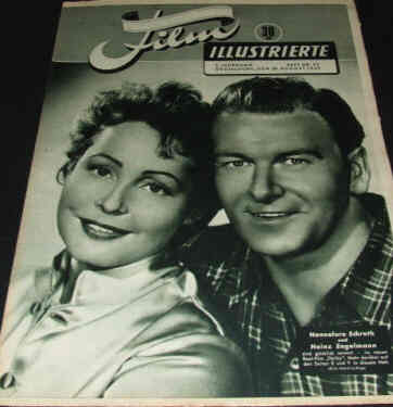 DEUTSCHE FILM ILLUSTRIERTE magazine side cover 30 August 1949