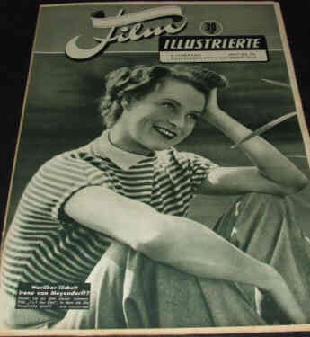 DEUTSCHE FILM ILLUSTRIERTE magazine side cover 6 September 1949