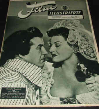 DEUTSCHE FILM ILLUSTRIERTE magazine side cover 27 September 1949