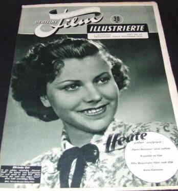DEUTSCHE FILM ILLUSTRIERTE magazine side cover 8 November 1949