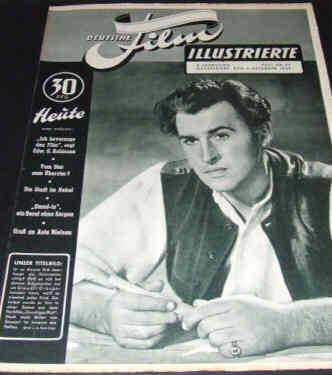 DEUTSCHE FILM ILLUSTRIERTE magazine side cover 6 December 1949