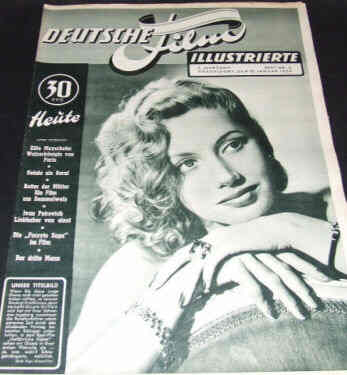 DEUTSCHE FILM ILLUSTRIERTE magazine side cover Issue 2 10 January 1950