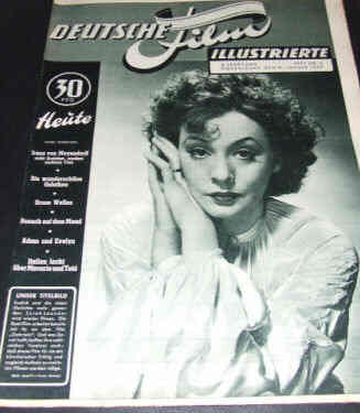 DEUTSCHE FILM ILLUSTRIERTE magazine side cover Issue 5 31 January 1950